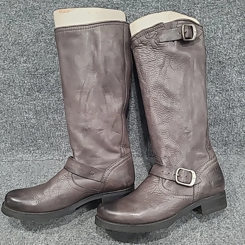 FRYE Veronica‎ Slouch Boots Gray Women's US 9B - Picture 3 of 15